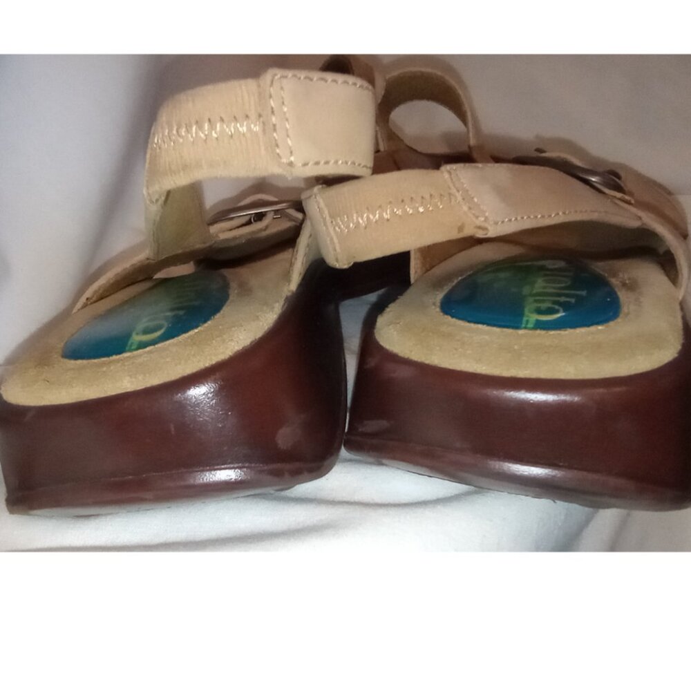 Rialto Rock & Roll Tan Genuine Leather Women's Sandals Women's Size 7.5 - Picture 8 of 11